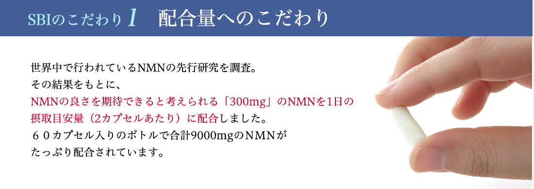 SBIのこだわり1　配合量へのこだわり